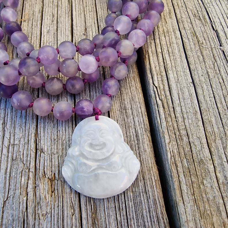 Amatyst Stvet happy buddha boheme mala