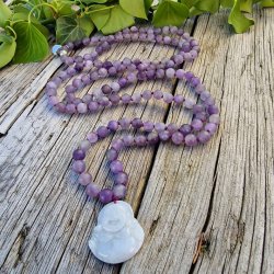 Amatyst Stvet happy buddha boheme mala
