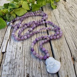 Amatyst Stvet happy buddha boheme mala