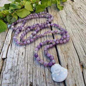 Amatyst Stvet happy buddha boheme mala