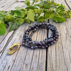 Lavekit mudra med lilla luksus boheme mala