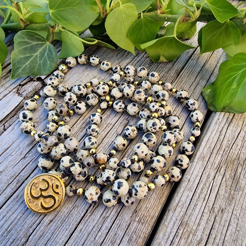 Dalmatiner jaspis Ohm G unisex luksus boheme mala