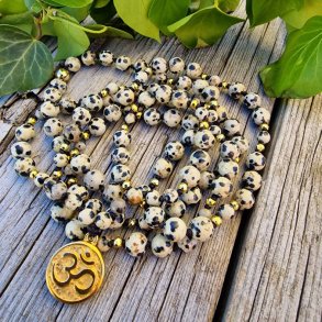 Dalmatiner jaspis Ohm G unisex luksus boheme mala