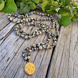 Dalmatiner jaspis Ohm G unisex luksus boheme mala