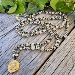 Dalmatiner jaspis Ohm G unisex luksus boheme mala