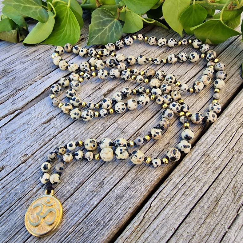 Dalmatiner jaspis Ohm G unisex luksus boheme mala