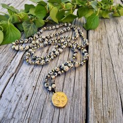 Dalmatiner jaspis Ohm G unisex luksus boheme mala