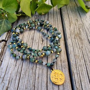Moss agate Petit ohm G luksus boheme mala
