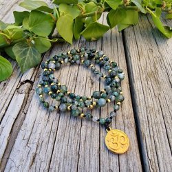 Moss agate Petit ohm G luksus boheme mala