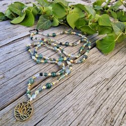 Moss agate petit flower luksus boheme mala 
