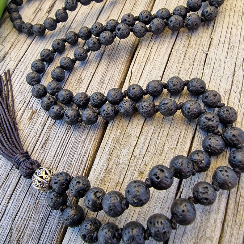 Knot lava unisex mala 6mm