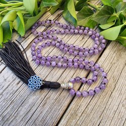 Amatyst mandala mala S, 6mm