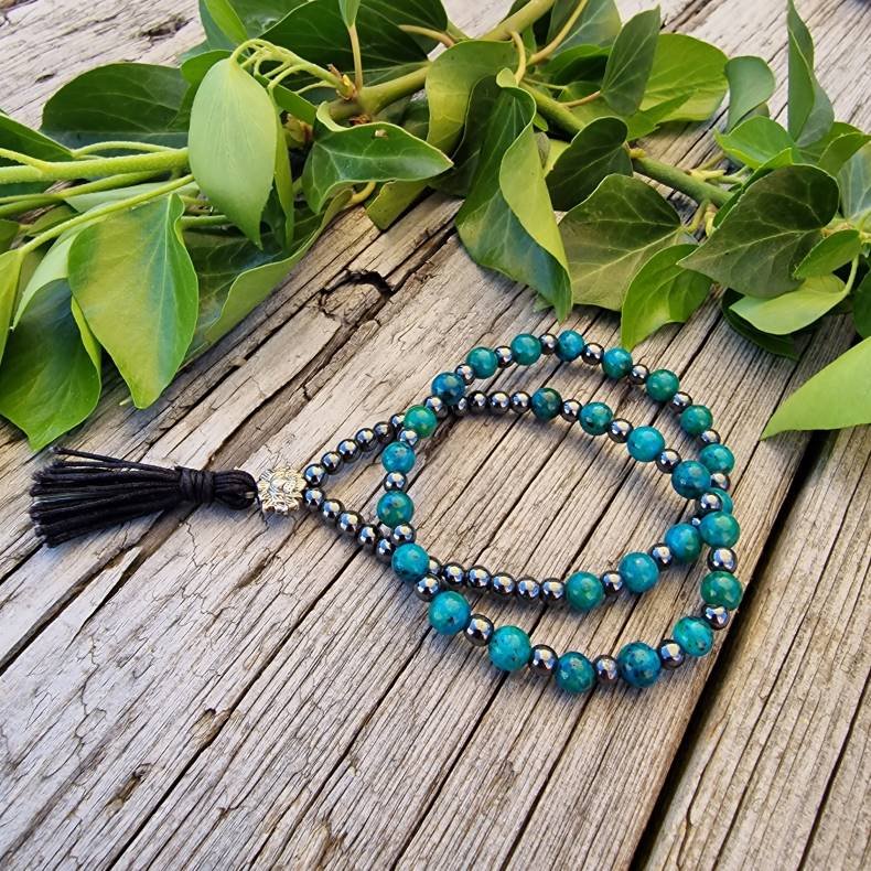 Mala braclet Chrysocolla