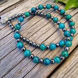 Mala braclet Chrysocolla