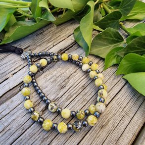 Mala braclet lemon jade