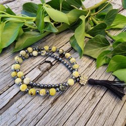 Mala braclet lemon jade