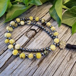 Mala braclet lemon jade