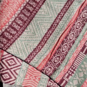 Grafisk uldtppe lysegrn