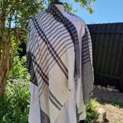 Unisex halstrklde mixuld i klassisk mnster