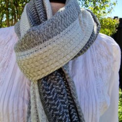 Unisex halstrklde mixuld 3 farvet