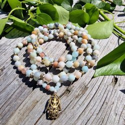 Amazonite mat hamsa luksus boheme mala
