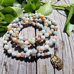 Amazonite mat hamsa luksus boheme mala