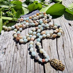Amazonite mat hamsa luksus boheme mala