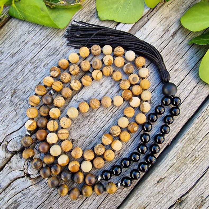 Brun symfoni knot unisex S mala 8mm