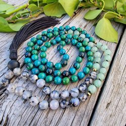 Farverig drage unisex G mala  8mm