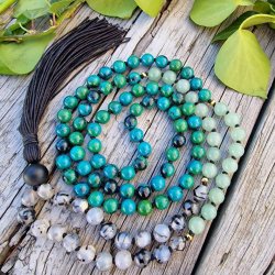 Farverig drage unisex G mala  8mm