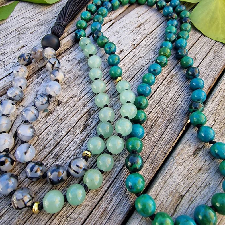 Farverig drage unisex G mala  8mm