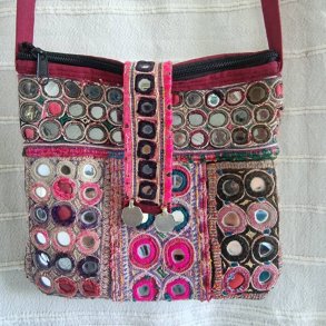 Pink vintage spejl sknhed