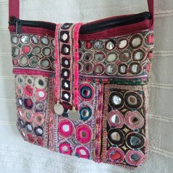 Pink vintage spejl sk�nhed