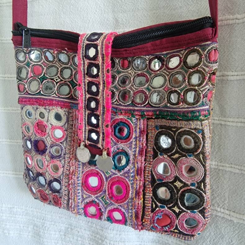 Pink vintage spejl sk�nhed