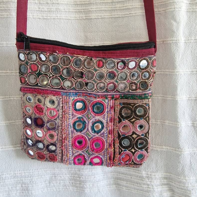 Pink vintage spejl sk�nhed