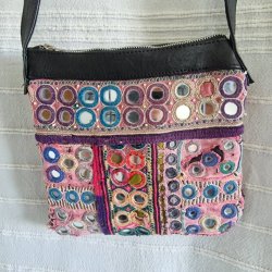 Klap unik vintage spejl taske