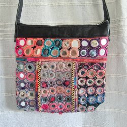 Stvede farver unik vintage spejl taske