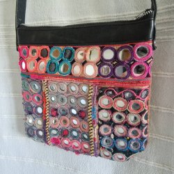 Stvede farver unik vintage spejl taske