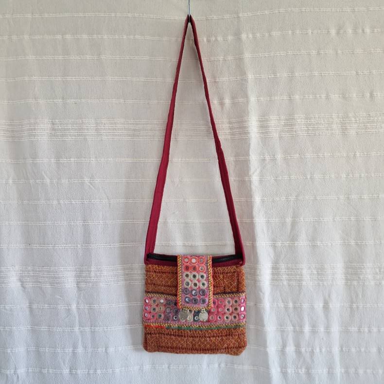 Kantha taske med bld strop vintage