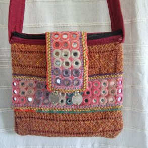 Kantha taske med bld strop vintage