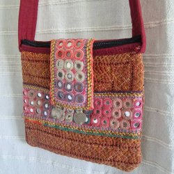 Kantha taske med bld strop vintage