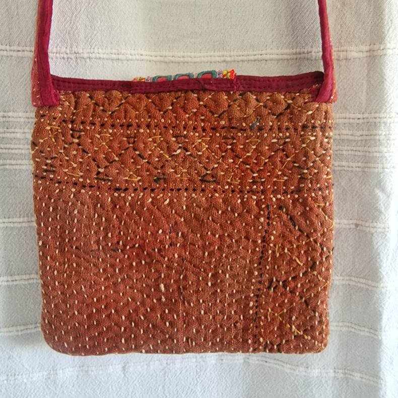 Kantha taske med bld strop vintage