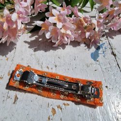 Orange Boho hrpynt med 8 cm spnde