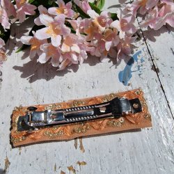 Fersken Boho hrpynt med 8 cm spnde