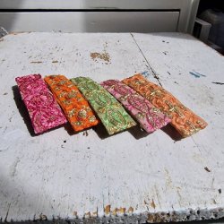 Orange Boho hrpynt med 8 cm spnde