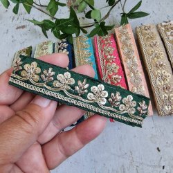 Mrk petrol hrpynt med 10 cm spnde No.49