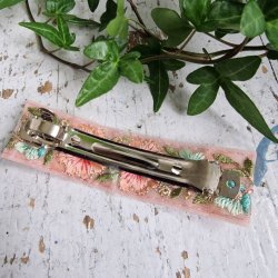 Turkis blomst hrpynt med 10 cm spnde No.41