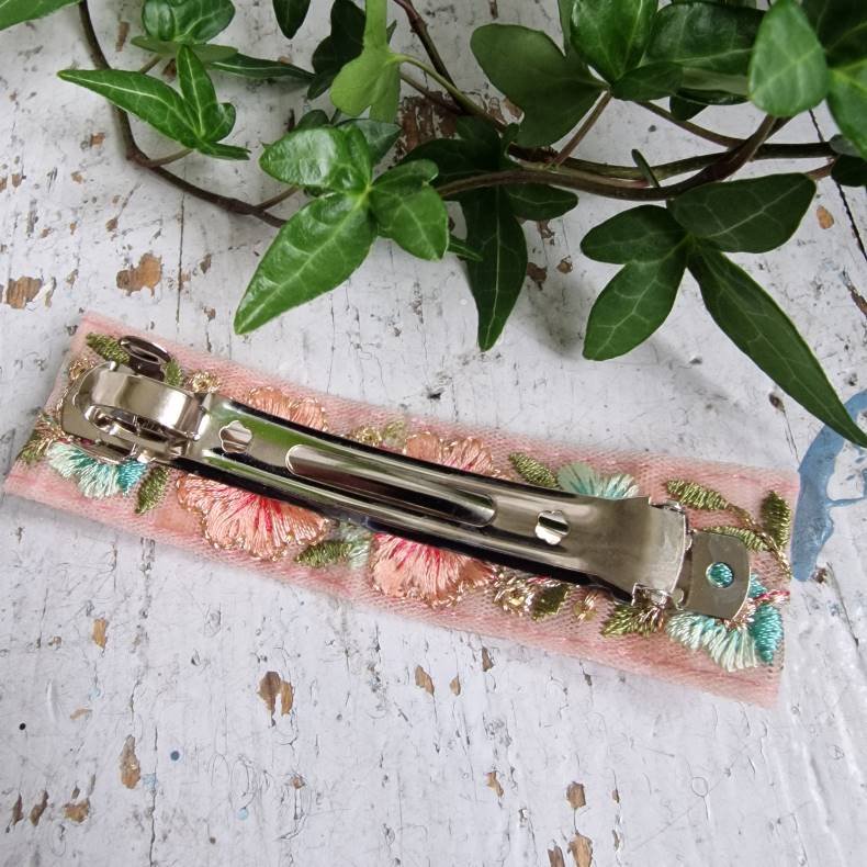 Turkis blomst hrpynt med 10 cm spnde No.41