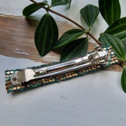 Guld/turkis hrpynt med 10 cm spnde No.42