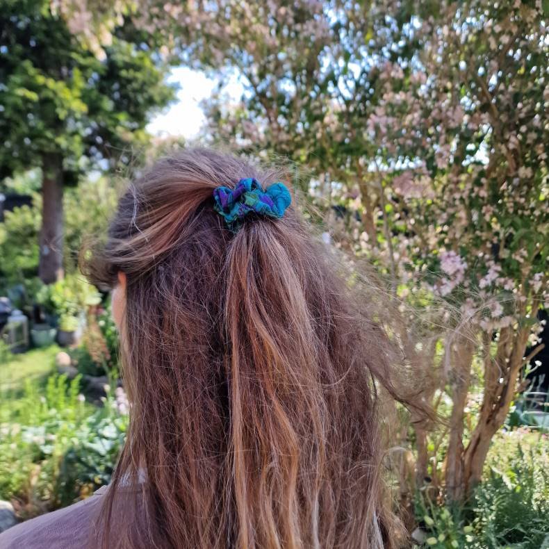 Scrunchies rd vintage silke Small